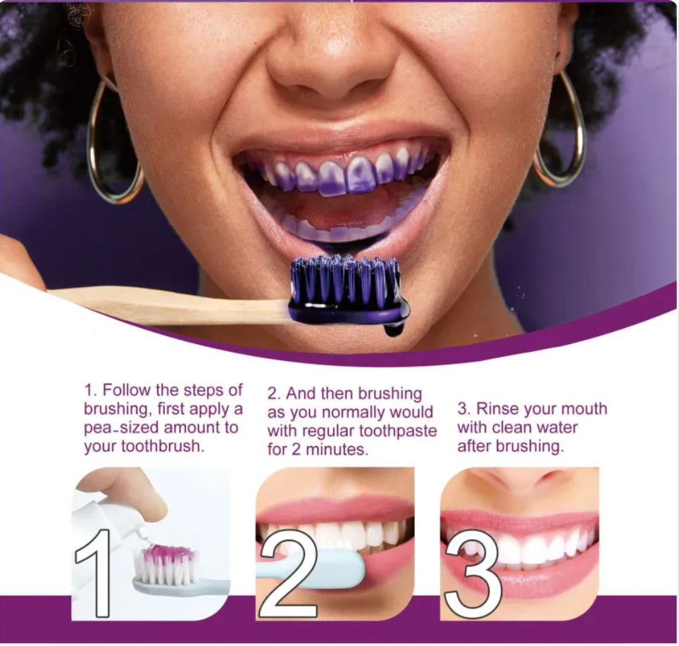 LUMZA Purple Teeth Whitening Toothpaste