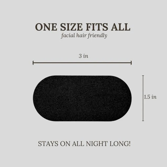 LUMZA Anti Snoring Mouth Tape For Sleeping - 30 Pack Black Cloth Sleep Strips