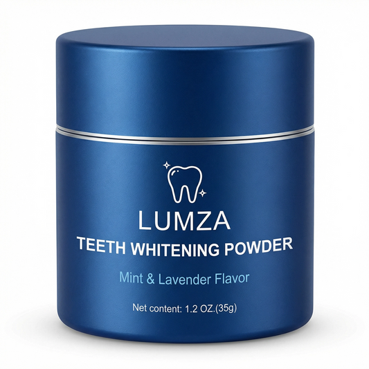 LUMZA Teeth Whitening Powder for Sensitive Teeth - Non Abrasive Stain Remover